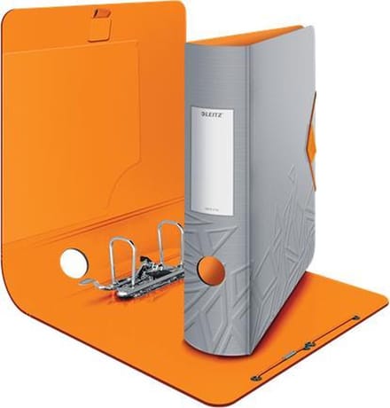 Leitz 180° Active Urban Chic PP Ordner Voor 500 Vel - Map voor A4 Documenten - Rugbreedte Van 82 mm - Donkergrijs