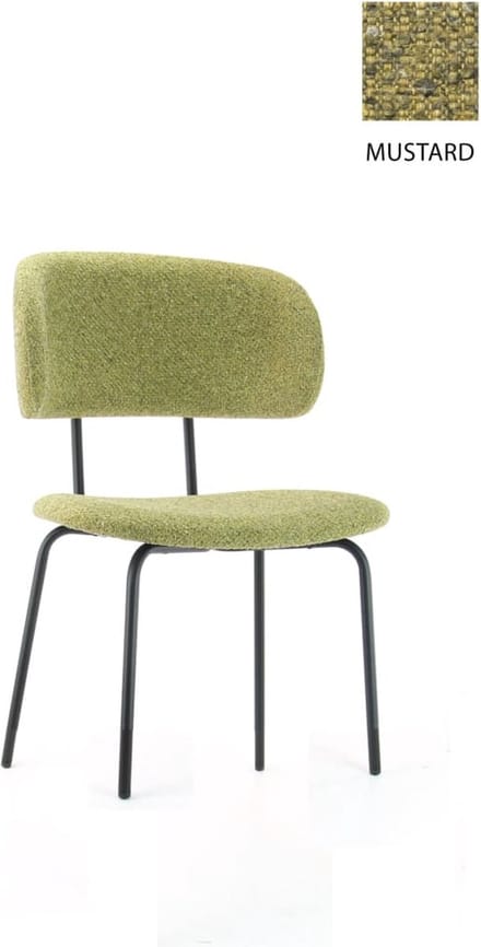 Workliving Eetkamerstoel Bo RS - Society Boucle Mustard