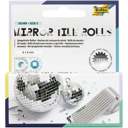 Spiegeltegels maat S »Mirror Tile Rolls« 2 rollen