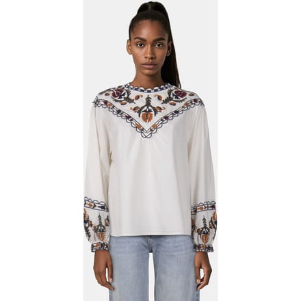 Summum Woman Top Embroidered Cotton Ivory Taglia: 38 | Magliette intime Outlet | Donna | Bianco