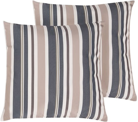 KASTOS - Tuinkussen set van 2 - Taupe - 40 x 40 cm - Polyester