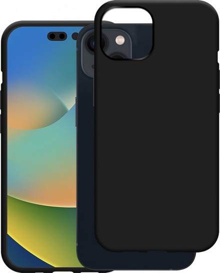 Just in Case hoesje geschikt voor iPhone 14 Hoesje Siliconen - Flexibele Case - Zwart