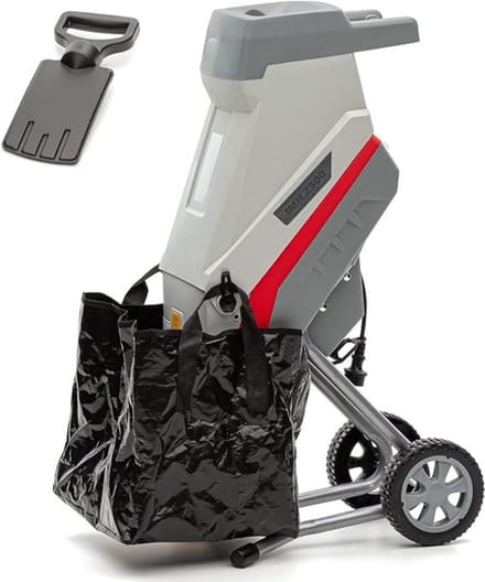 Core® Hakselaar - Hakselaar Electrisch - Hakselaar Versnipperaar - Grijs/Rood - ‎46cm x 37cm x 91cm