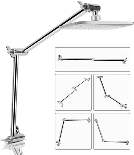 Dailygoods- Douchekopverlenging 46 cm verstelbaar - Doucheverlengarm