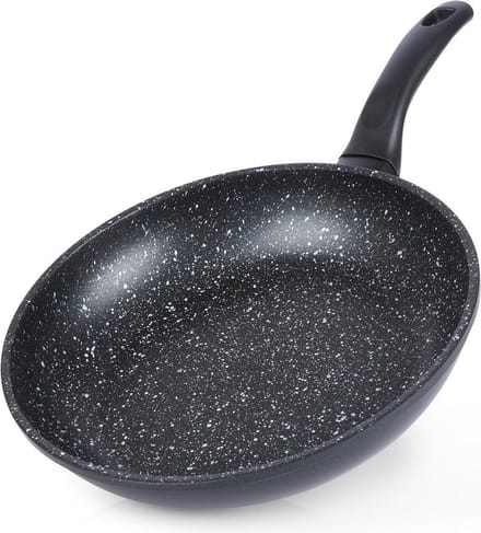 Koekenpan Graniet GRANDE 28 cm - Multifunctionele Pan voor Vlees - Groenten