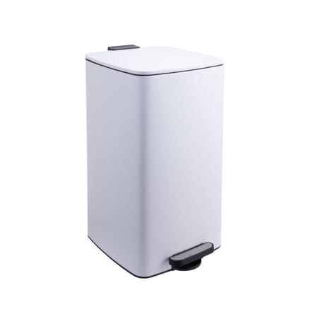 Prullenbak - 30 liter - softclose deksel - wit