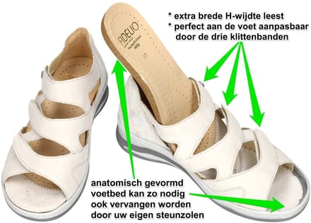 Fidelio Hallux -Dames - off-white/ecru/parel - sandalen - maat 42