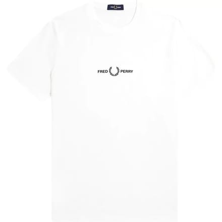 Fred Perry - T-Shirt M4580 Wit - Heren - Maat S - Slim-fit