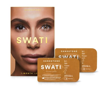 Swati Kleurenlenzen Sandstone 1 Maand 1 paar