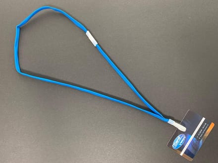 Keycord Met Plastic J clip Blauw