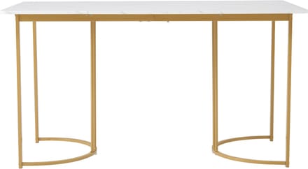 Wit Goud Marmerlook Eettafel 140x80x75cm Huis Keuken Kantoor