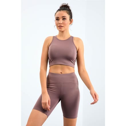 Mouwloze Slim-fit Actieve Set Met Fietsshorts