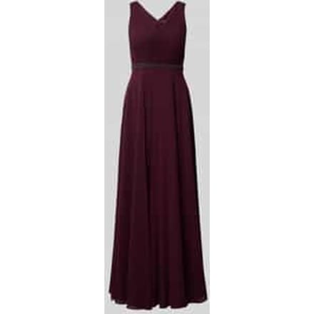 Fit and Flare avondjurk met parelborduursel