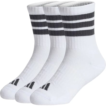 Adidas Crew kinder sokken wit zwart - Maat 25/27