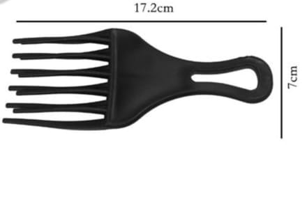 Afro Kam Grof Zwart