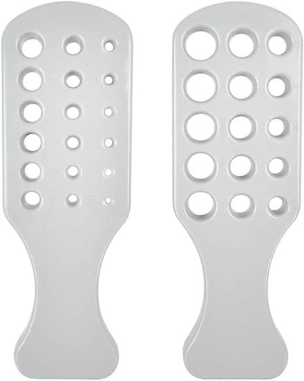 Draadtrekplaat Set - Metaal Trekker - Sieraden Maken - 2 Stuks - Diverse Gaten - Wit