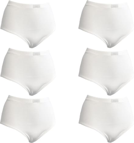 Racky Dames Maxi Slip 6Pack Wit