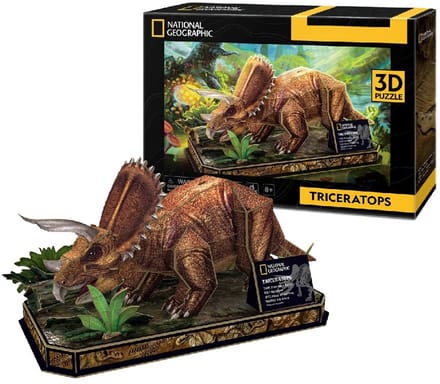 Cubic Fun 3D Puzzle National Geographic Triceratop 3D Puzzels
