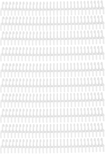 Losbladige Bindringen - Papier Bindmiddel - Documenten Organiseren - Grote Binnendiameter - 22 mm 10 Stuks - Wit