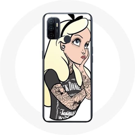 Oppo A53 hoesje Alice getatoeëerde prinses