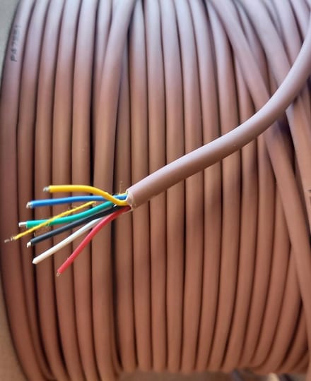 PVC Geïsoleerde Alarmkabel Wit - 6 Aders voor Beveiligingssystemen