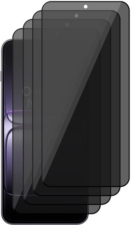 Privacy Screenprotector geschikt voor OnePlus Nord 5 - 4x Volledig Dekkend Glas Screen Protector