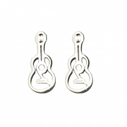 Oorbellen -Gitaar- RVS-Charme Bijoux