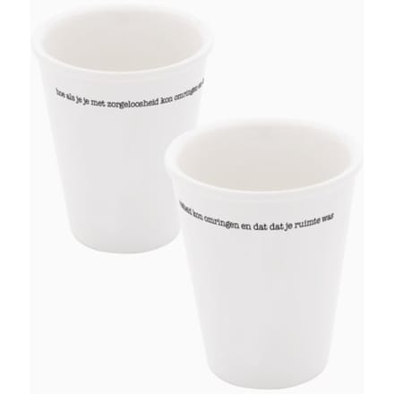 Porseleinen Beker Poëten Aan Tafel - Het Servies - Bert Schierbeek