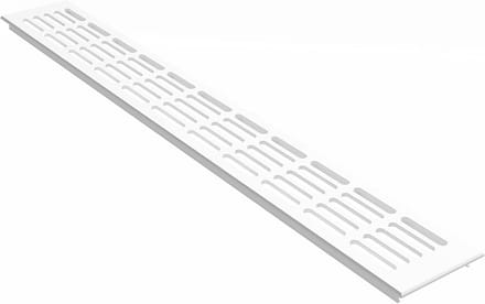 Aluminium Ventilatiesprooi Wit RAL9016 80mm Breed - Diverse Lengtes