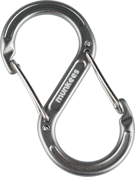 Munkees Karabijnhaak S-shape Draadsluiting 6 X 60 Mm Grijs