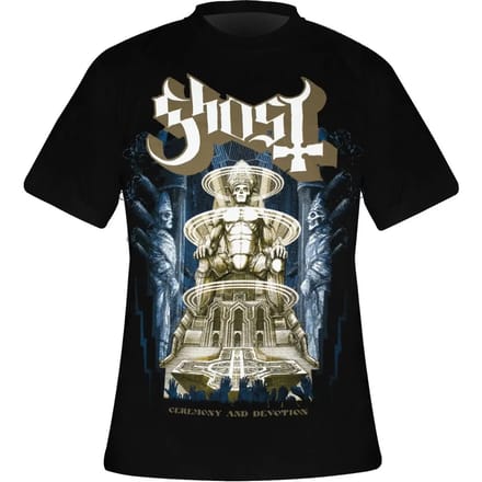 Ghost - Ceremony & Devotion Heren Tshirt - L - Zwart