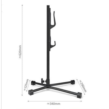 Fietsopbergstandaard Verticaal Boomtype Verstelbare Fietsreparatie Displayhouder Parkeerek gray