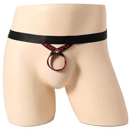 Open thong string met penis gat - BDSM - Erotische mannen slip - G-string