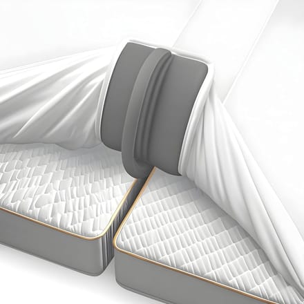 DailySupplies® Matraswig - Bedbinder - Liefdesbrug - Grijs en wit