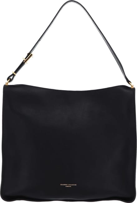 GIANNI CHIARINI Leren schoudertas Renee Shoulderbag Nero zwart