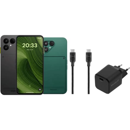 Fairphone 6 256GB Zwart 5G + Compleet Accessoirepakket