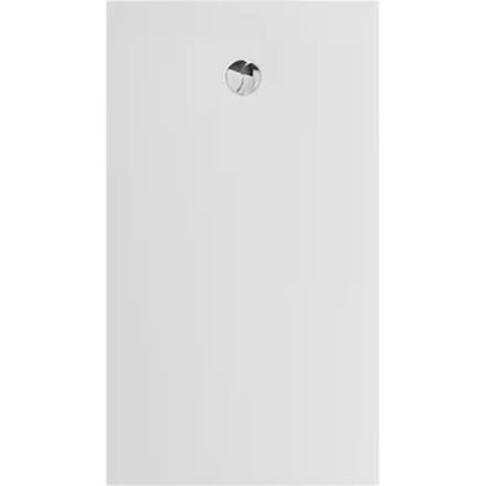 Allibert - Douchebak - Karbon 160 X 90 Cm - Polybeton - Wit