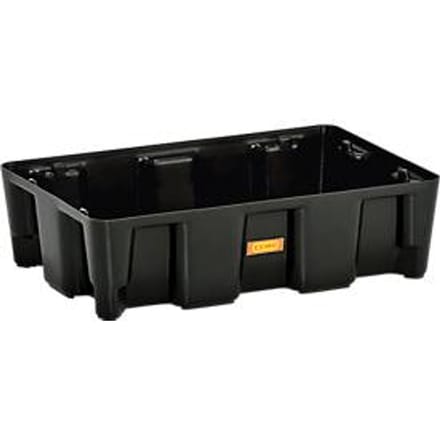PE lekbak 25HD, gemaakt van polyetheen, 100% recyclebaar, zonder PE rooster