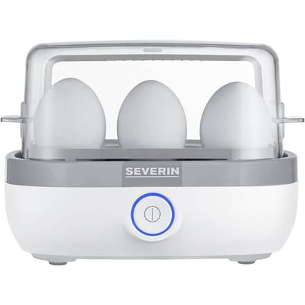 Severin EK 3164 Eierkoker Met maatbeker, Met eierprikker, BPA-vrij Wit, Grijs