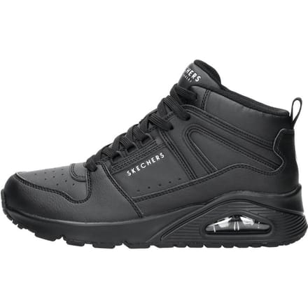 Skechers Uno-High Regards Dames Sneakers - Zwart