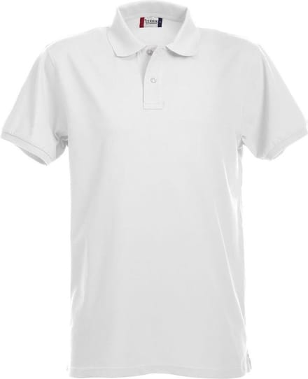 Clique Premium Heren Polo Wit maat M
