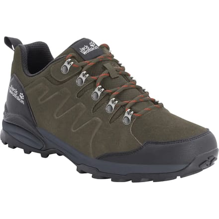 Jack Wolfskin REFUGIO TEXAPORE LOW M Heren Wandelschoenen - khaki / phantom - Maat 41