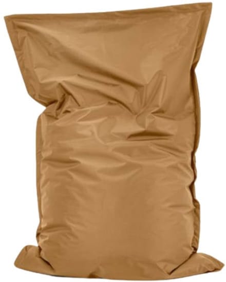 Drop & Sit Zitzak Nylon - Zitzakfauteuil - Woonkamerzitzak - Camel - 100 x 150 cm - binnen en buiten
