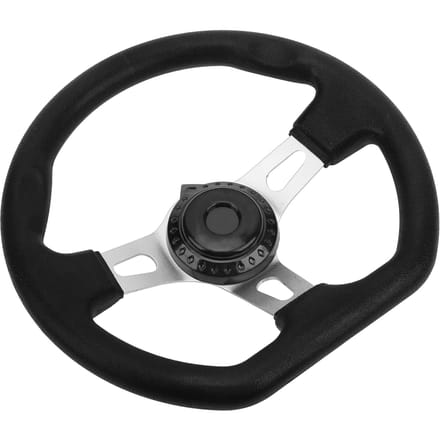 Volant de kart tout-terrain 270 mm 3 rayons Modification universelle pour moteurs 150cc250cc black