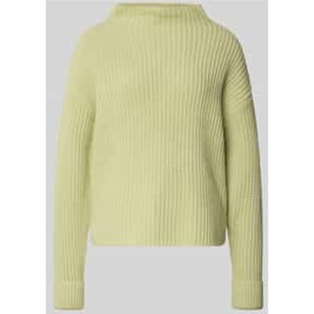 Regular fit pullover met turtleneck van katoenmix, model 'SELMA'