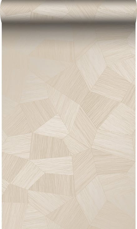 Origin Wallcoverings behang grafisch 3D motief gebroken wit - 53 cm x 10.05 m - 347986