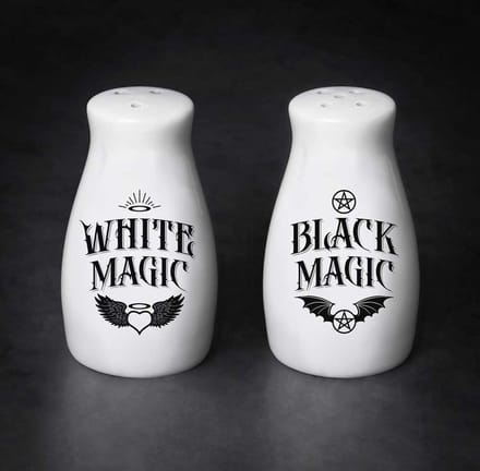 Alchemy - White Magic / Black Magic Peper- en Zoutstel - Wit