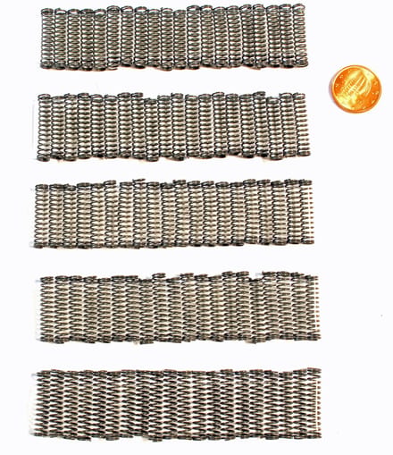 100 Nitinol vormgeheugenlegering NiTiCu veren, 70 °C activering