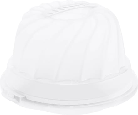 Rotho Fresh cakedoos tulband - BPA vrij - met afsluitbare clips - wit
