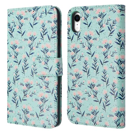 imoshion Hoesje - Geschikt voor Apple iPhone XR - Design Bookcase smartphone - Blue Flowers